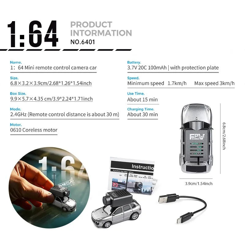 mini remote control car with camera