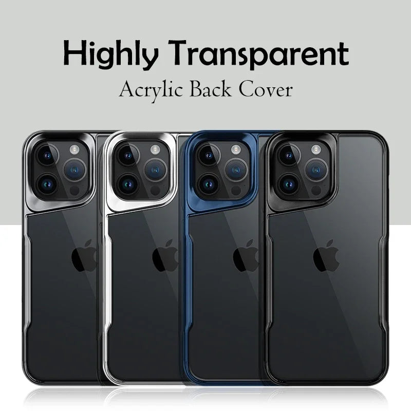 Luxury High-Definition Transparent Phone Case for iPhone