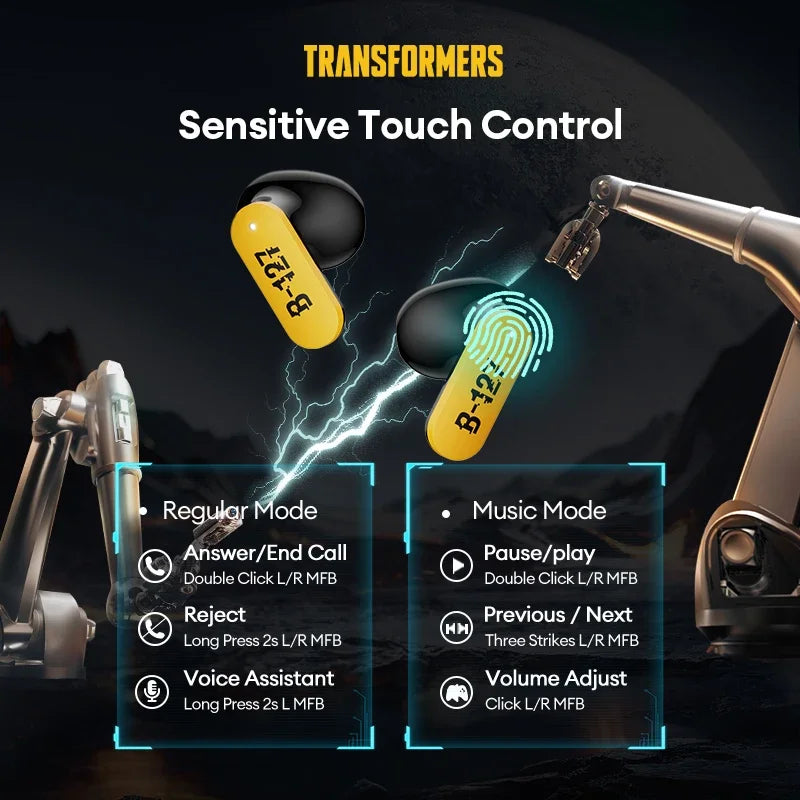 Transformers SonicPulse Bluetooth Earphones